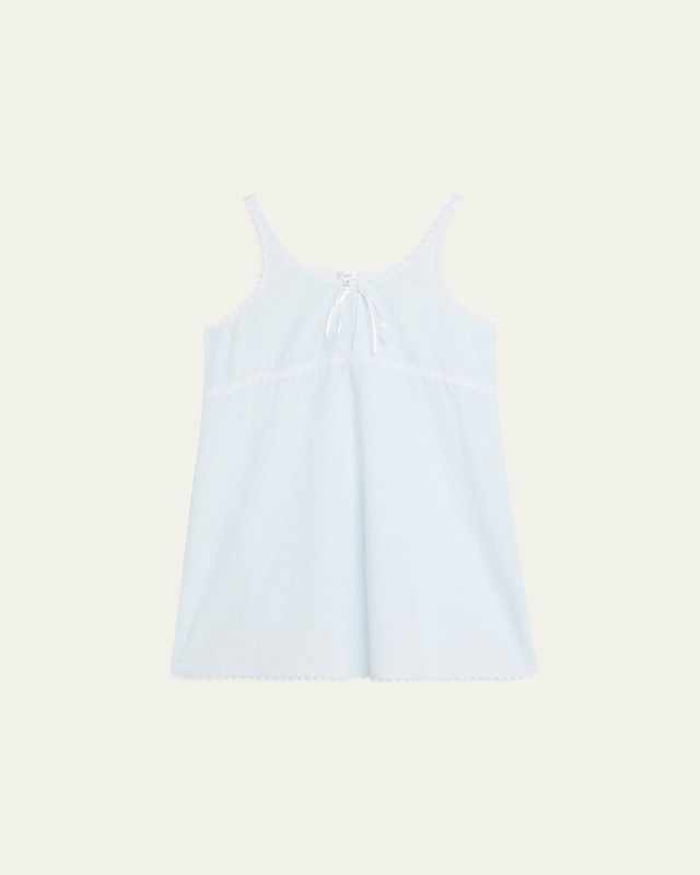 Vionette Striped Lace-Trim Chemis